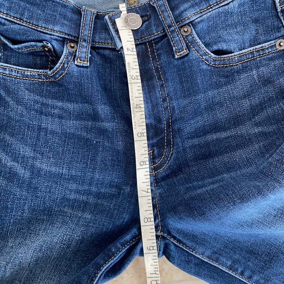 GAP Regular Mid Rise Classic Straight Leg Dark Denim Jeans Sz 24 - Picture 6 of 8